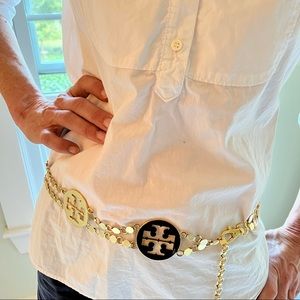 Tory Burch Logo Chain Belt-38 inches long